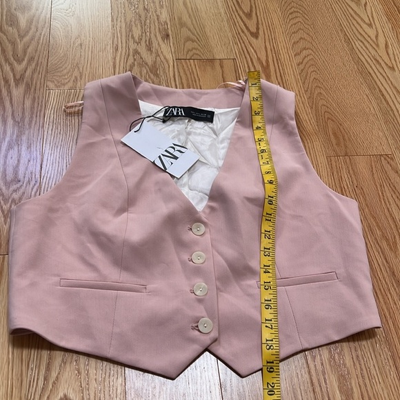 New! Zara women’s large light pink tailored waistcoat. - Picture 8 of 12